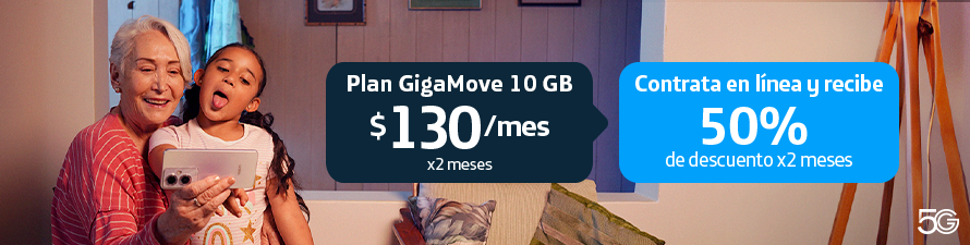 Tu nuevo plan GigaMove 10GB te espera por $259, redes sociales y más Apps
