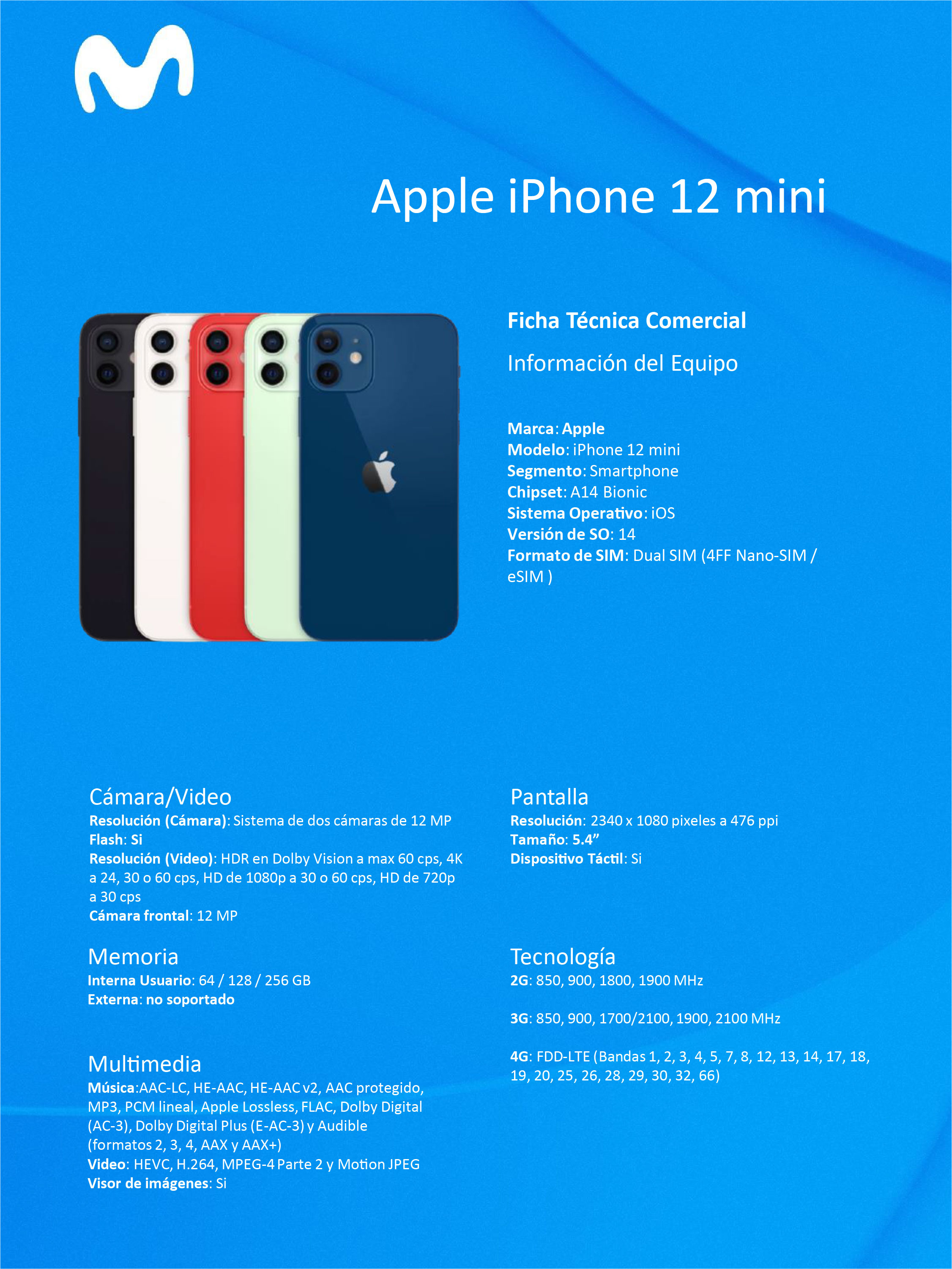Nuevo iPhone 12 de Apple: precio, características y especificaciones