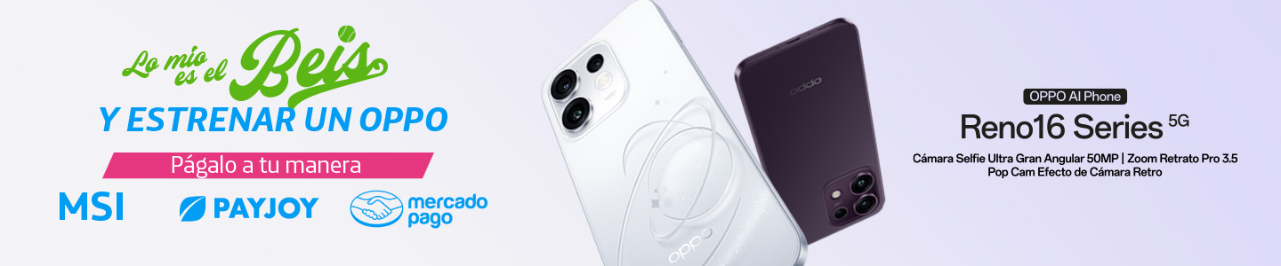 Estrena el nuevo OPPO Reno16 5G con cámara selfie de 50MP en Movistar. Cómpralo a meses sin intereses y vive la pasión del beisbol.