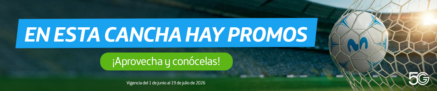 Conoce las promociones y ofertas exclusivas que tenemos para ti en el Mundial con la red 5G de Movistar
