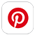 Ícono red social Pinterest en nueva línea móvil